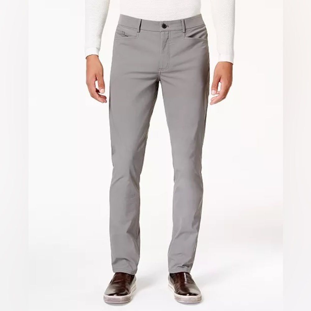 NWT Kenneth Cole Reaction grey Sz 31 straight pant 100% cotton